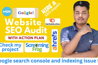 do website SEO audit and competitor analysis with action plan
