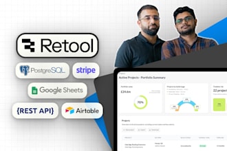 build retool internal tools and enterprise data dashboards