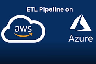 develop etl pipeline using AWS and azure data services