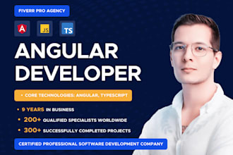be your fulltime front end angular web app developer to scale your dev team