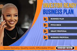 write a professional business plan for your business idea