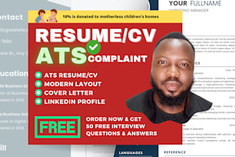 write ats compliant resume and CV that gets you hired