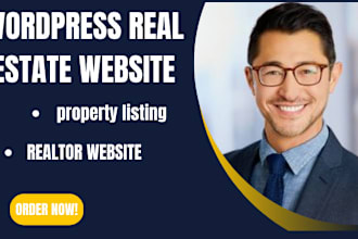 design wordpress real estate website property listing