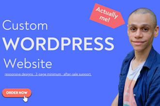 create, design and develop  a responsive wordpress website