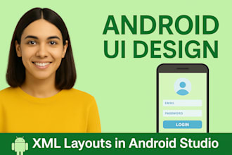 design clean android app UI in android studio with XML