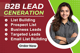 b2b lead generation targeted prospect list linkedin lead and email list building
