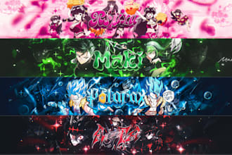 design youtube anime banner