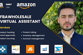 be your professional amazon fba wholesale virtual assistant