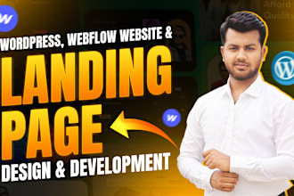 create wordpress landing page or elementor landing page design