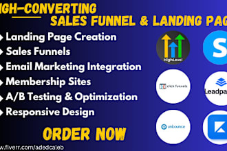 be your systeme io, gohighlevel, clickfunnel, leadpage, kajabi, unbouce expert