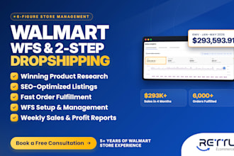 create, setup and manage your walmart dropshipping and wfs store