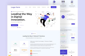 build modern, responsive websites using react or vue