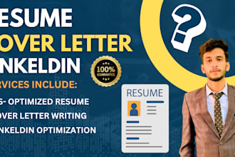 write a professional resume writing, CV writing and cover letter