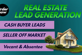 provide real estate lead genertion included cash buyer leads