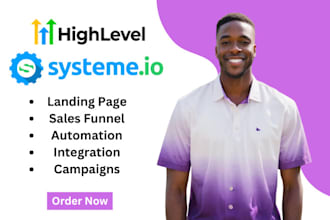 setup gohighlevel landing page, gohiglevel website, sales funnel, gohighlevel