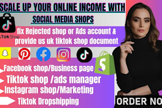 setup tiktok shop dropshipping facebook instagram shop tiktok shop marketing ads