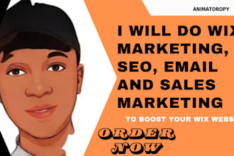 do wix marketing, SEO, email, and sales marketing to boost your wix website