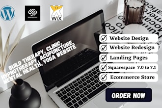 build therapy, clinic, hypnotherapy, acupuncture, mental health, yoga website