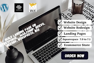 build landing page on getresponse, , mailchimp, brevo, beehiiv, wordpress, wix