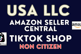setup usa llc for amazon seller central tiktok shop for non citizen