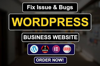 fix elementor website issues and design elementor wordpress website