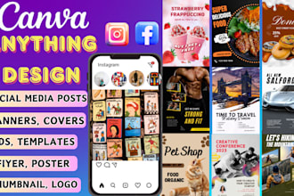 design editable social media posts and canva templates