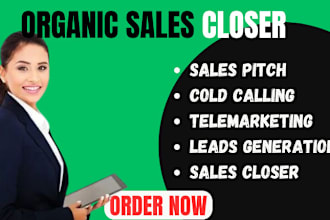 be your sales closer sales rep virtual assistant inbound, outbound linkedin mar
