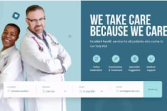 design a doctor website, dentist, health, clinic, medical website