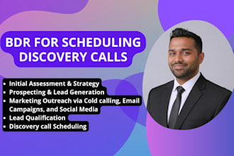 be your bdr for lead qualification and scheduling discovery calls