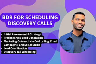 be your bdr for lead qualification and scheduling discovery calls
