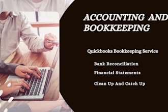 do income statement, quickbooks online cleanup  and  bank reconciliation