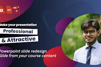 design powerpoint presentation and google slides for your course content