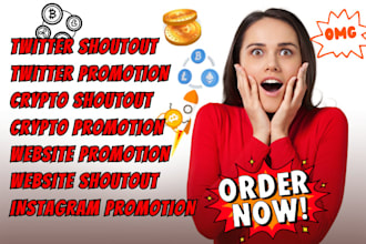 twitter shoutout promote website share link to 90m yt ig fb USA, UK crypto users