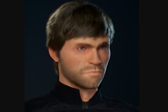 craft human 3d model, unreal character, rig for wd,cosplay model, 3d armor