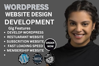 develop wordpress resturant website fast loadind speed and subscription website