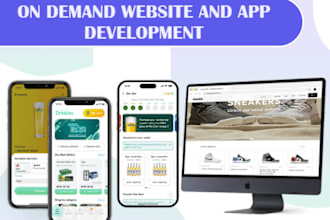 build an on demand service provider site and app development