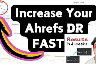 teach you to increase DR ahrefs upto 90 in 4 hours consultations