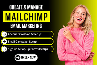 design mailchimp email template, email marketing and automation campaign
