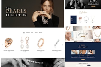 create jewelry website, jewelry store, necklace jewelry shopify website