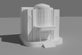 do low poly 3d models houses,building  for games in blander