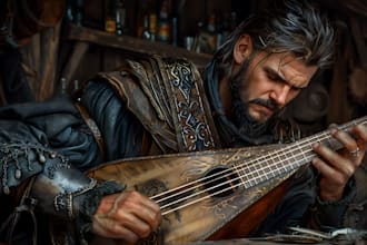 create medieval music, fantasy tavern song, renaissanse, celtic, folk soundtrack
