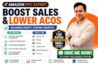 manage and optimize your amazon PPC campaigns to increase sales and lower acos