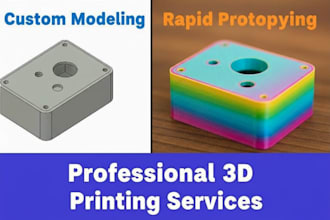 custom 3d printing service for your cad or stl files