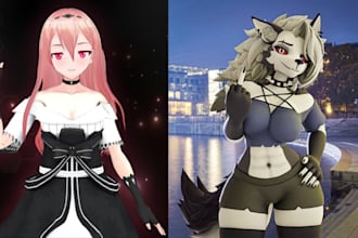 realistic vrchat avatar vrc avatar furry vr character model anime vr chat nsfw