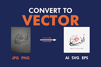convert to vector redraw or recreate your logo quickly