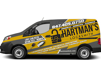 do awesome  vehicle wrap design or vehicle sticker