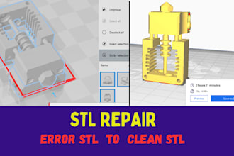 repair, fix, and slice your stl file for 3d printing
