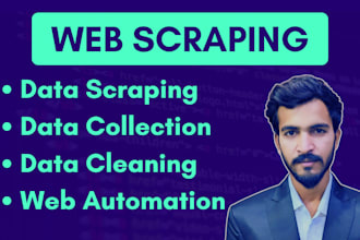 do web scraping, and data scraping with python