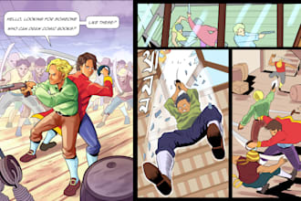 draw a comic page for you