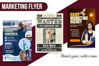design stunning custom marketing flyers